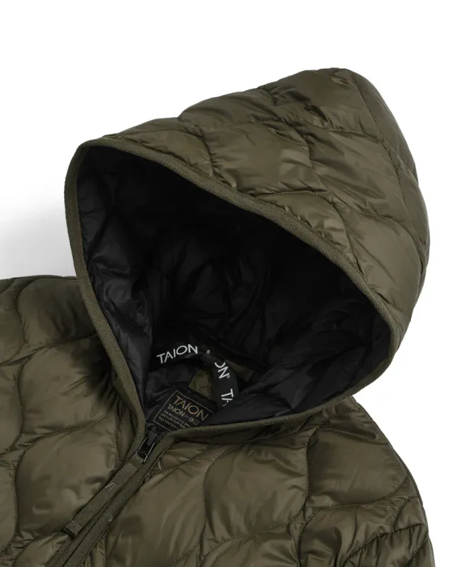 M Hood W-Zip Down Jacket D.Olive