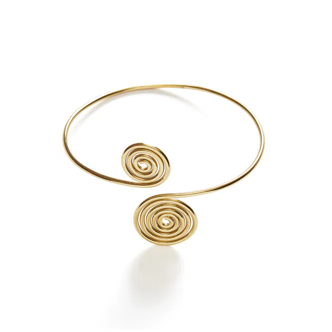Hovedbilde SPIRAL UPPER ARM Cuff Gold
