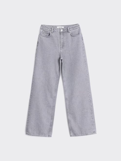 Hovedbilde W Wide Jeans Lt Grey 