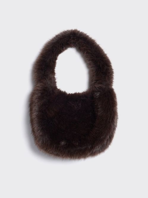 Hovedbilde REIKO Furry Small Bag Dk. ...