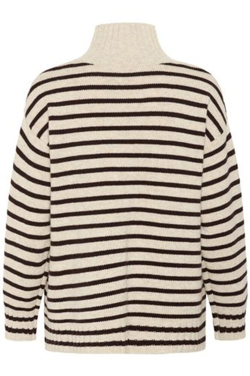 LilyePW Pullover Stripe French Oak Melange Ganache