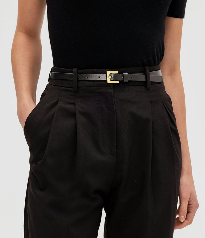 Alexandria skinnbelte Black 