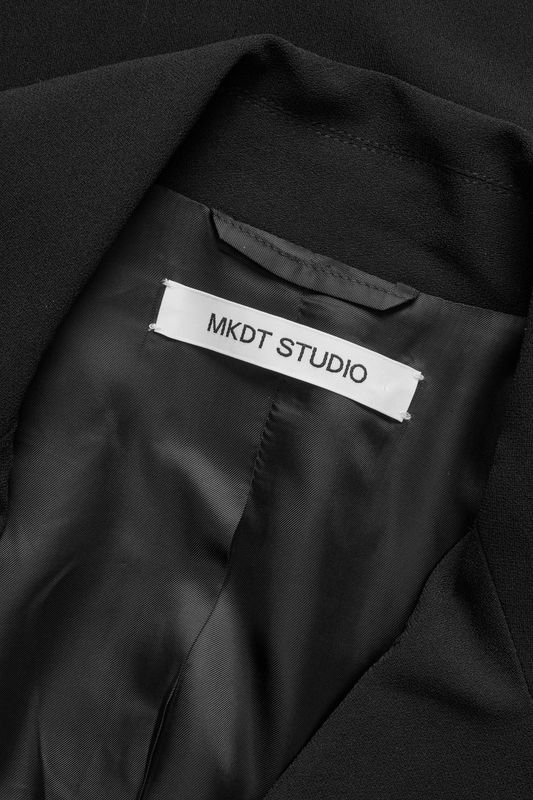 CALIA Coat Crepe Georgette Black