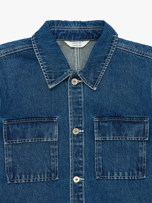 MIND Shirt Washed Blue