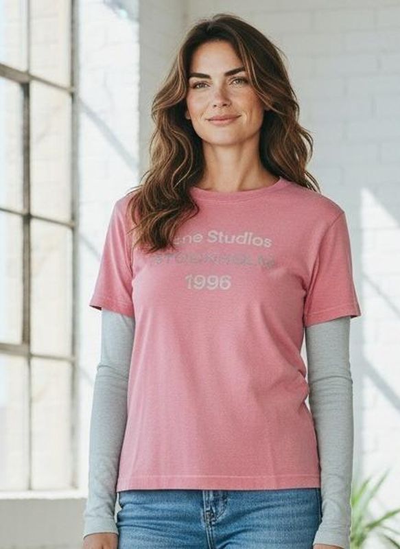 LOGO T-shirt Relaxed Tango Pink 