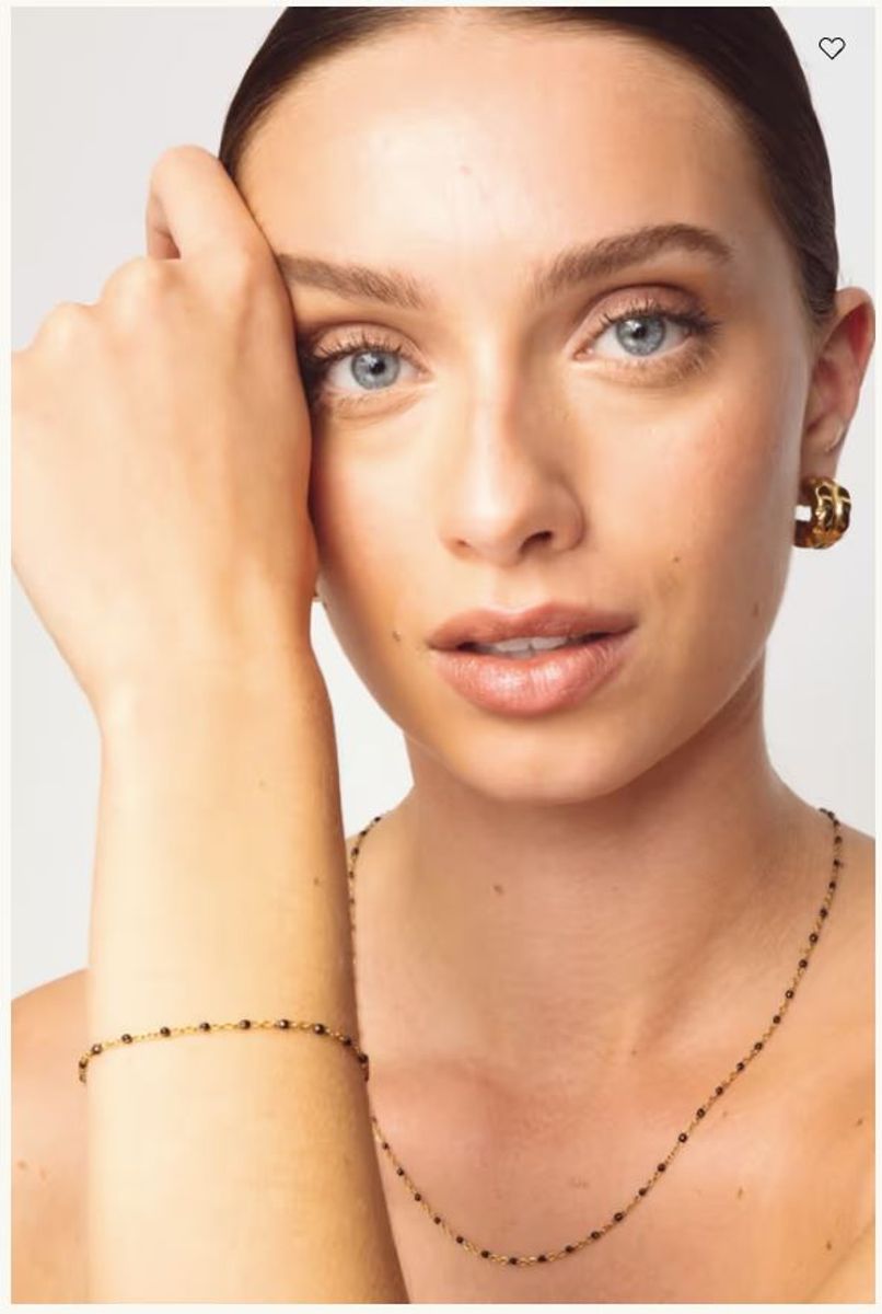 THE BLACK BEAD Bracelet Gold