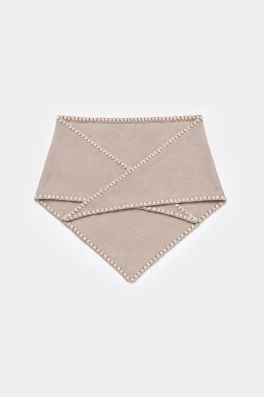 MINA Stitched Merino Scarf Beach