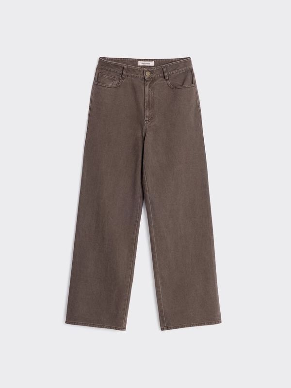 ANN Wide Trousers Brown