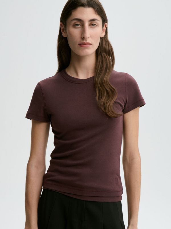 ALICIA Organic Cotton T-shirt Aubergine