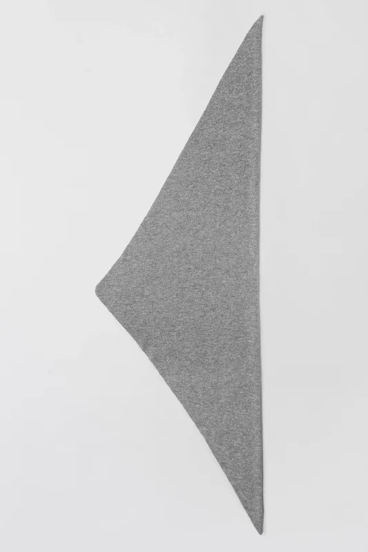 MEMOIR Cashmere Scarf Grey Melange