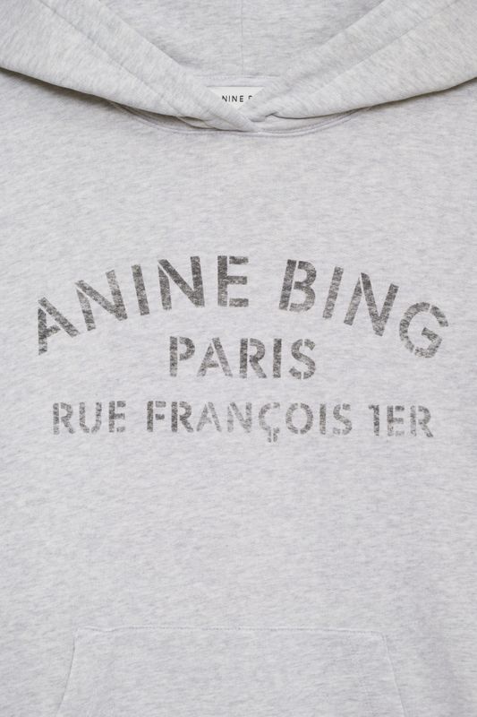 HARVEY Sweatshirt Paris Stencil Heather Grey