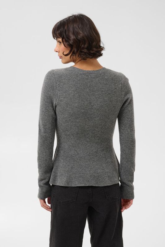 CarinaPW Pullover Medium Grey Melange