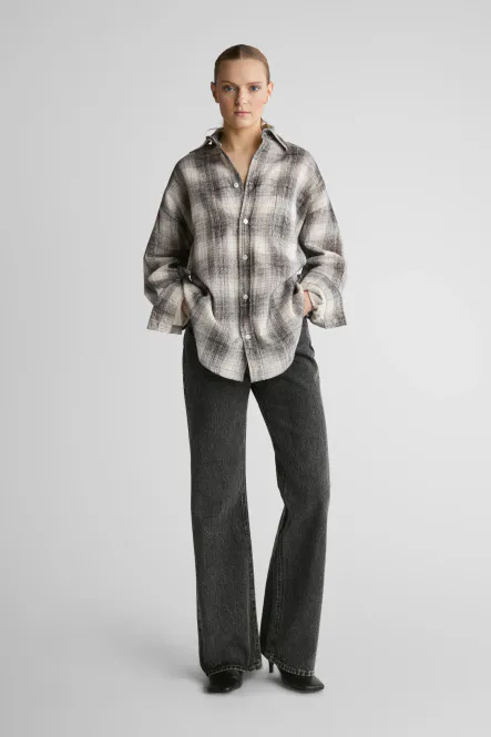 Hovedbilde Tim Shirt Black Check Bonded