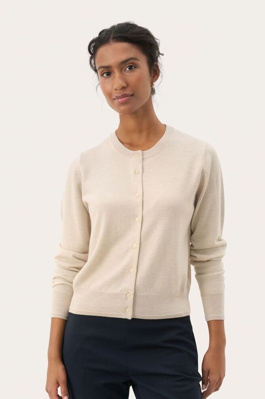 NOELANI Cardigan Natural Melange