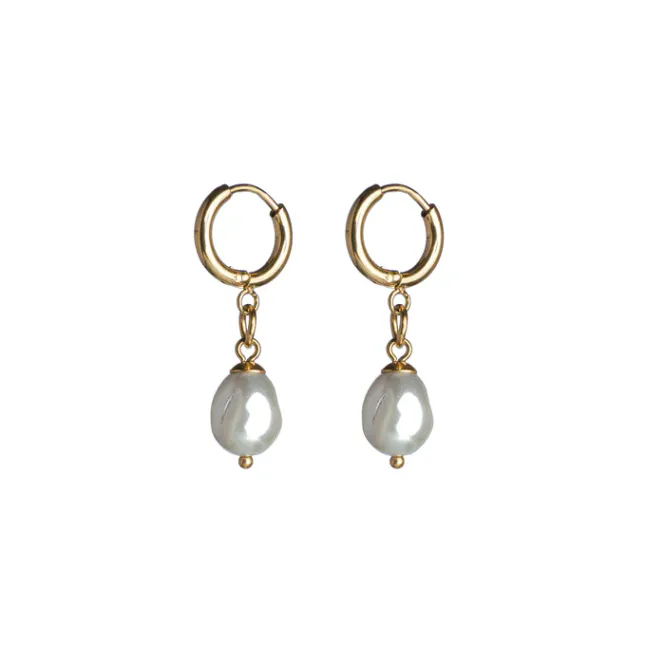 Hovedbilde PEARL Hoop Earrings