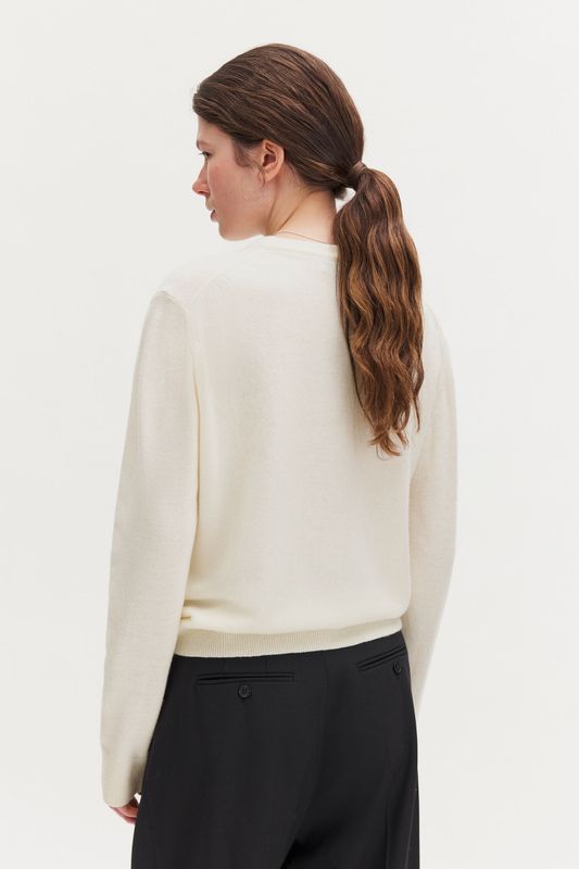 Soft Wool Crewneck Off-White 