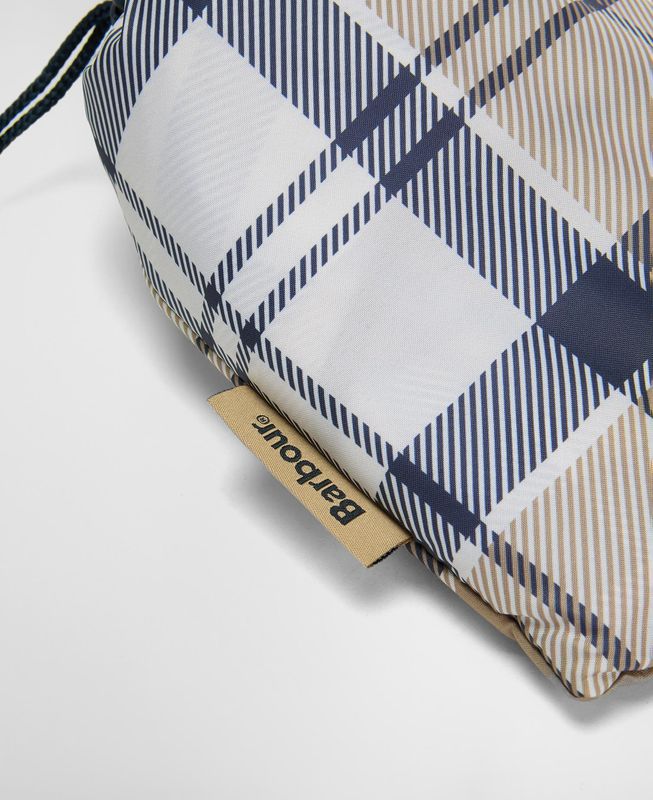 Showerproof Poncho Hessian/Navy Tartan