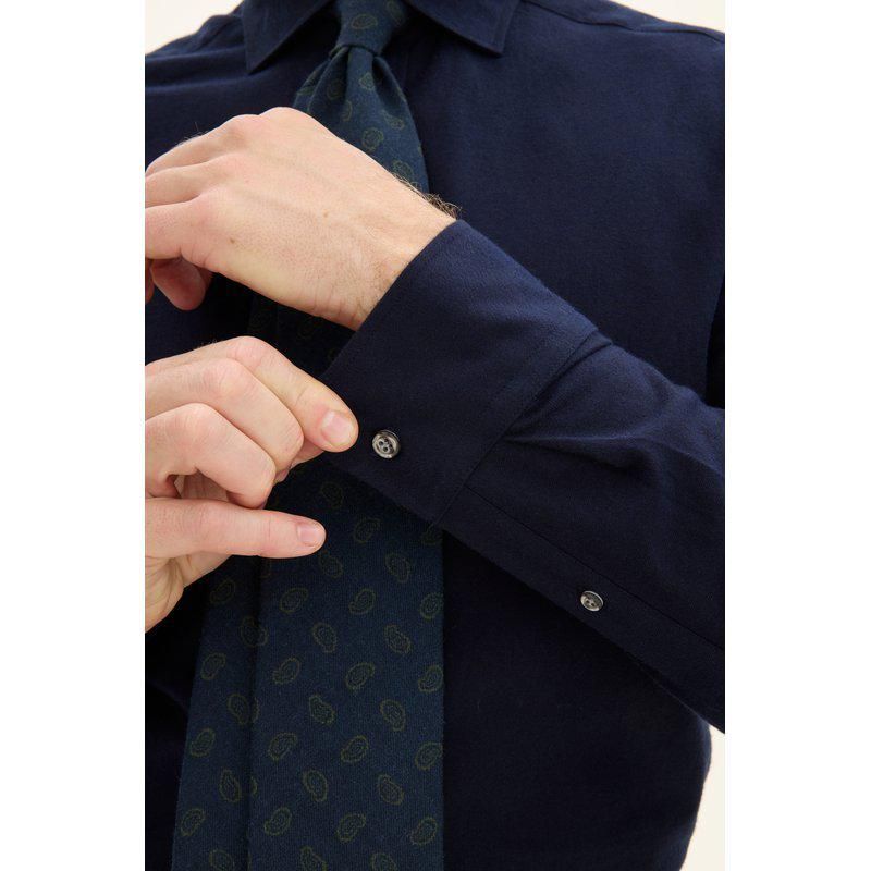 FLANNEL Shirt Brushed Navy 