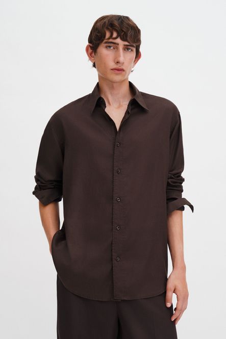 Hovedbilde Relaxed Voile Shirt Dark ...