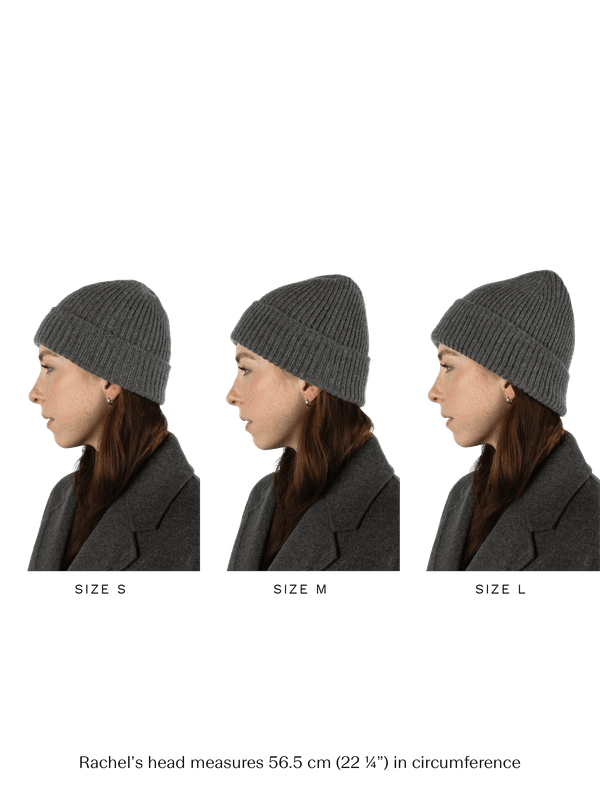 Oslo Beanie Cashmere Wool Rime Grey 