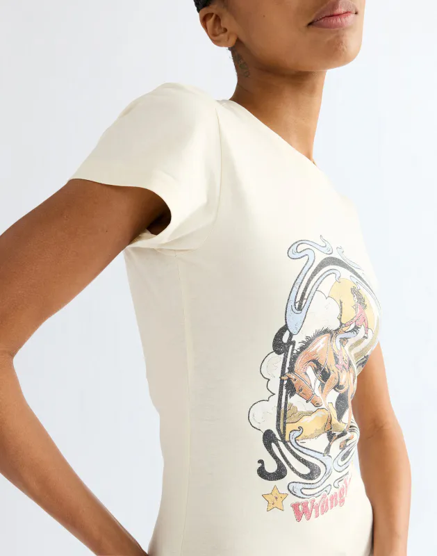 Shrunken Band Tee Egret 