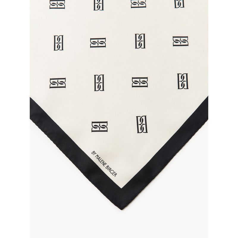 MONNIS Silk Scarf Soft White