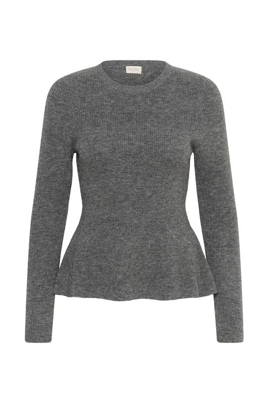 CarinaPW Pullover Medium Grey Melange