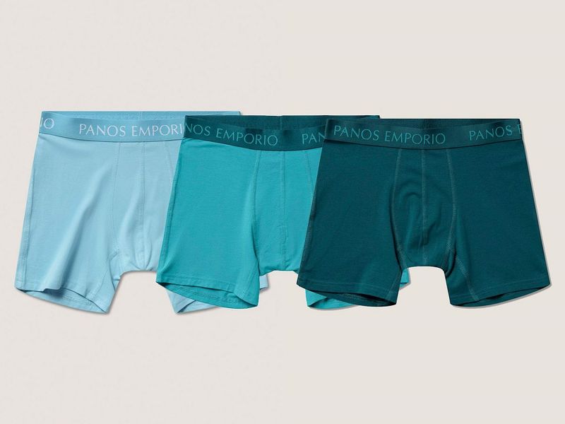 3PK Base Bamboo Boxer Water|lake Blue|lagoon