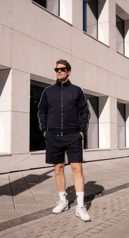 Track Shorts NYC Navy 