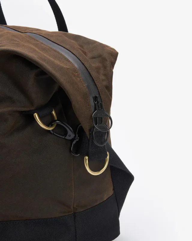 Field Waxed Holdall Sage 