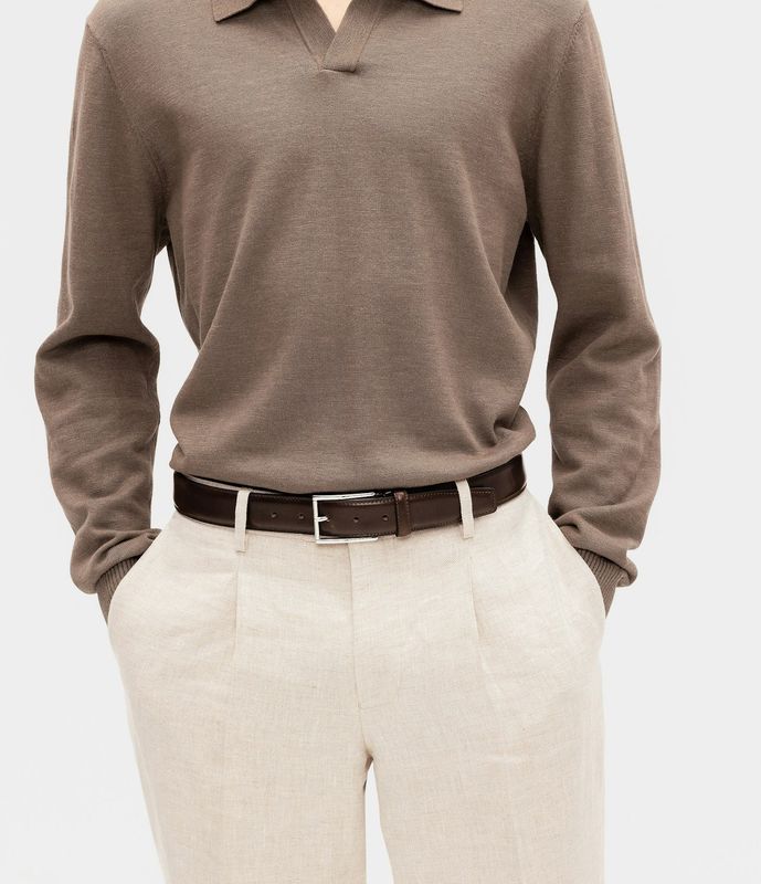 ARTHUR skinnbelte Dk.Brown 