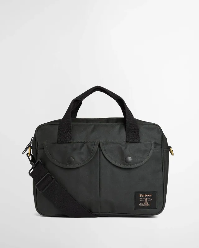 Field Waxed Laptop Bag Sage