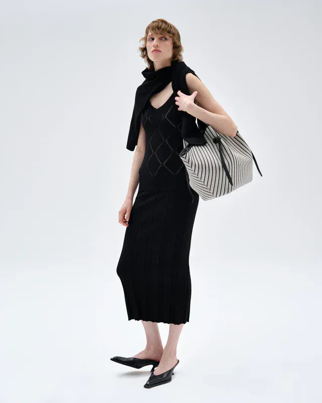 MOCHI XL Woven Canvas Striped