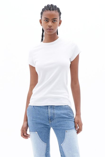 Hovedbilde Fine Rib Tee White 