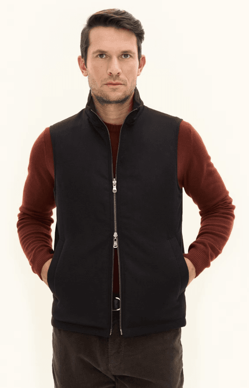 Reversible Padded Vest Brown Eik