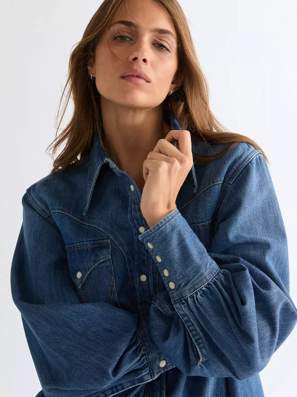 Exaggerate Western shirt Legacy Blue 
