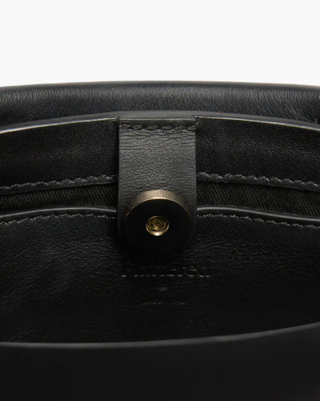 Hedda Midi Handbag Leather Black