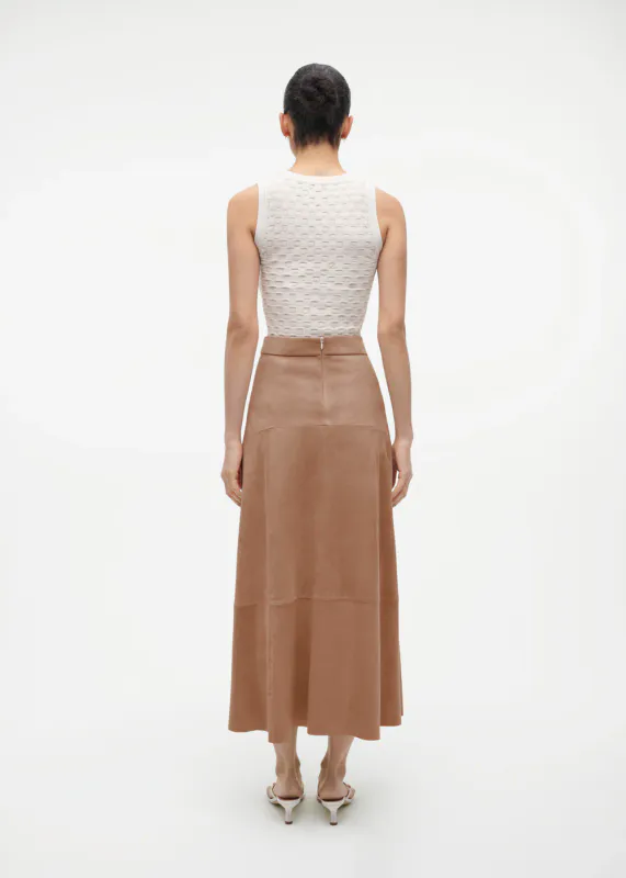 Maria Suede Skirt Mousse