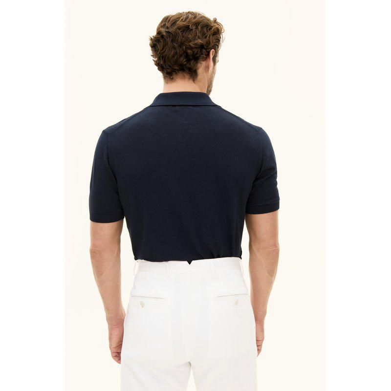 BARTO Stripe Poloshirt Night Blue