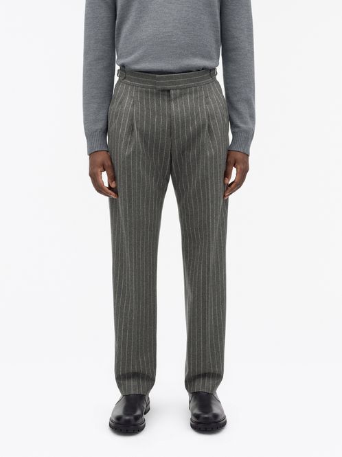 Hovedbilde THEO Wool Trousers Pinstripe ...