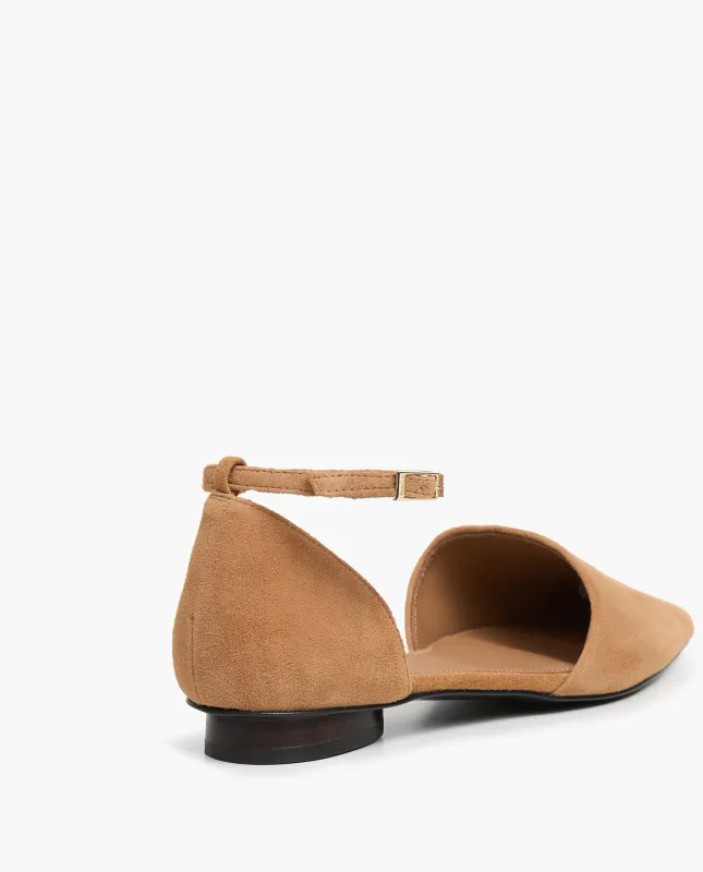FRANKIE Suede Cognac