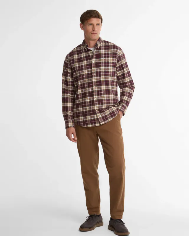 TELFIELD Regular Shirt Bordeaux