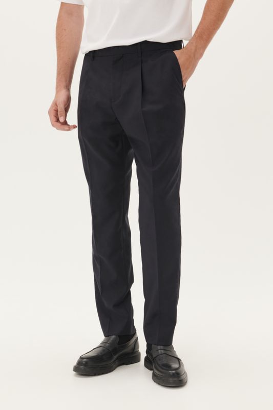 MAWeller Pleat Pant Dark Midnight