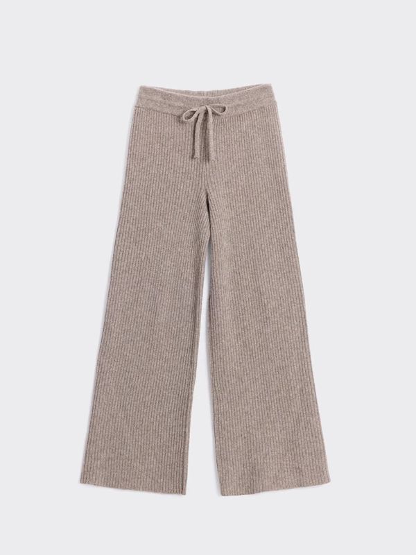 AMARA Rib Trousers Taupe