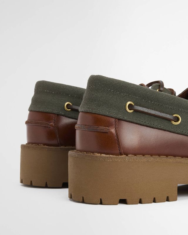 DARRAS Boat Shoes Mahogony