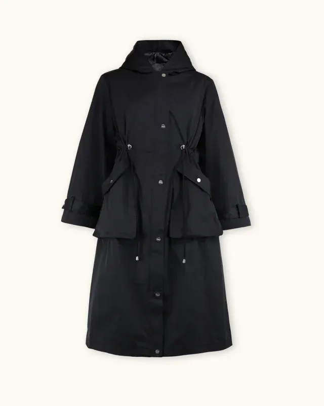 Padded Maxi Parka Black