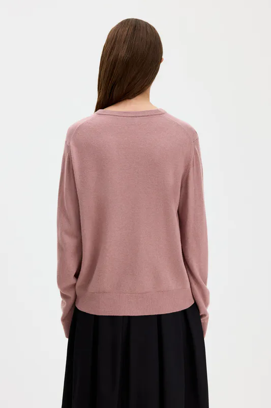 Soft Wool Crewneck Light Pink