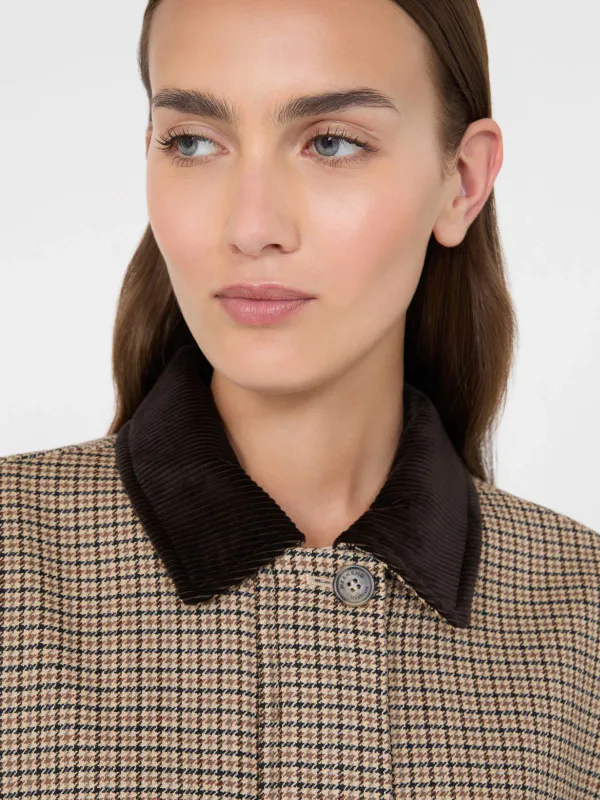 FESTA Jacket Houndstooth Brown 