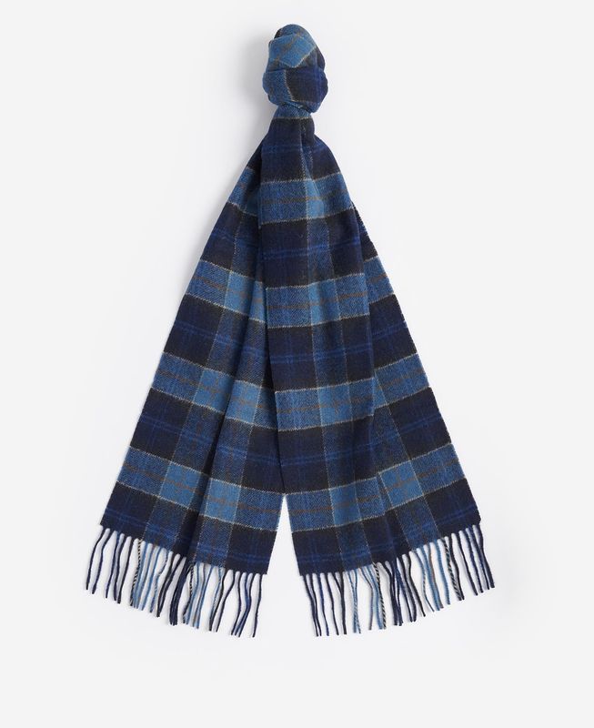 TARTAN Lambswool Scarf Midnight Navy