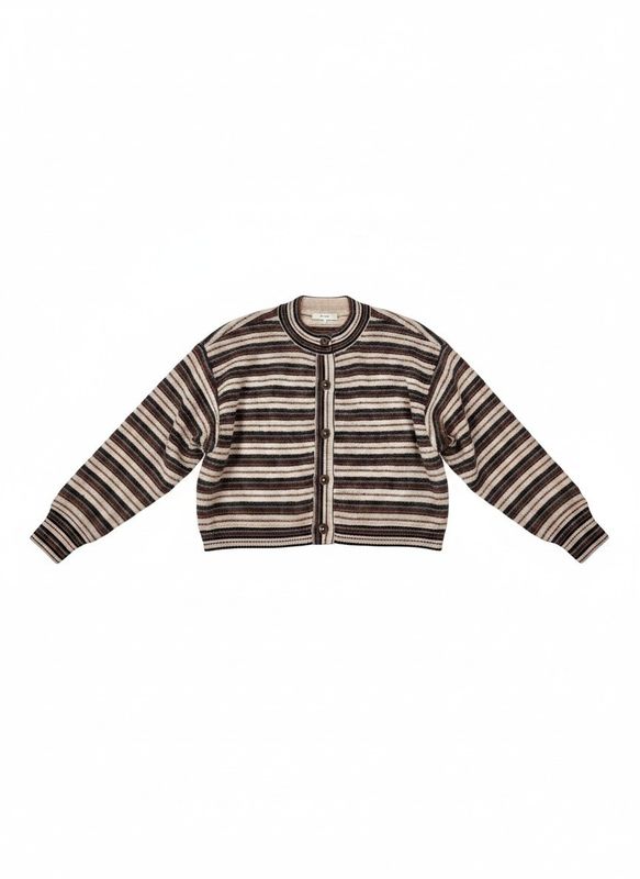 The Femme Cardi Sky blue multi stripe 